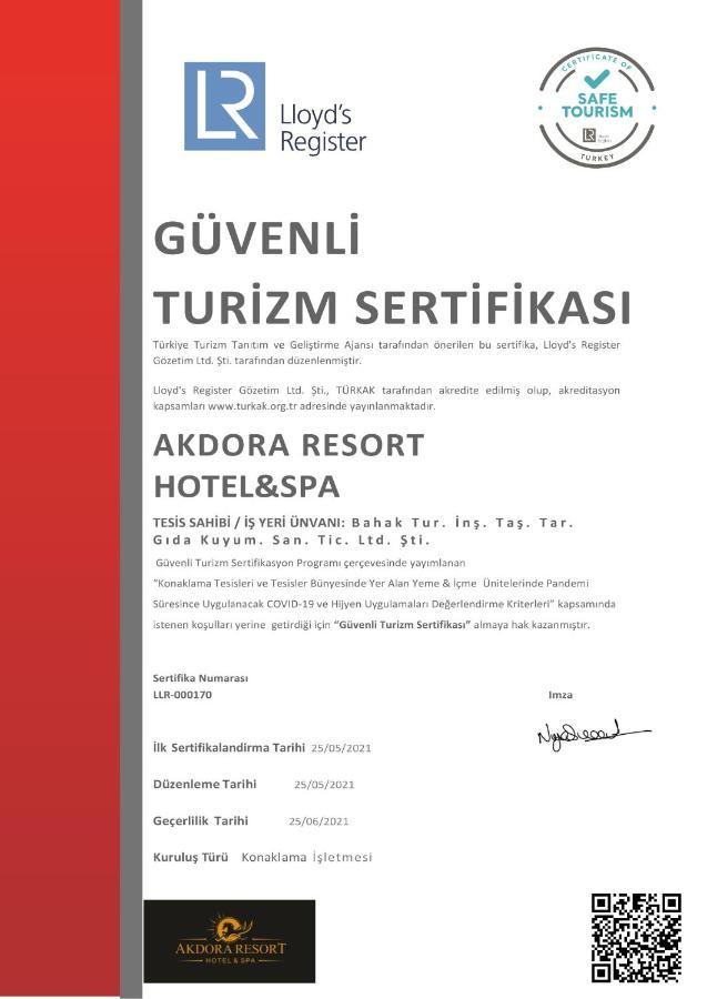 Akdora Resort Hotel & Spa Side Exterior foto